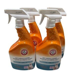 Arm & Hammer Soft Surface Cleaner Powerful Odor & Stain Remover 4 Pack